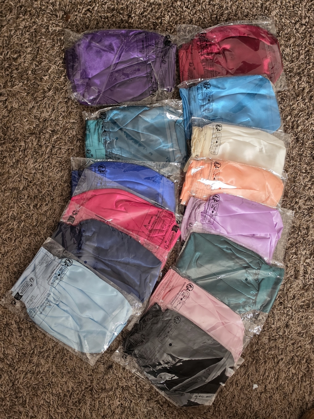 Silk Bonnet - Assorted Bright Colors Choose a Color